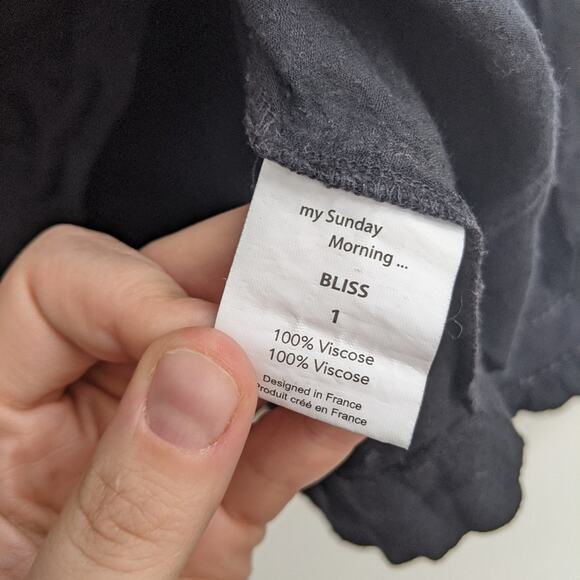 My Sunday Morning Embroidered High Neck Blouse S - Picture 3 of 9